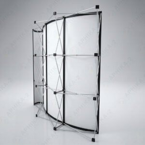 Поп-ап стенд изогнутый